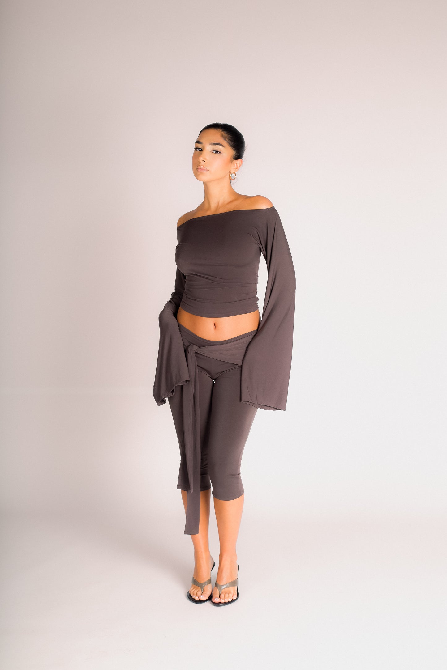 Rae Capris Brown